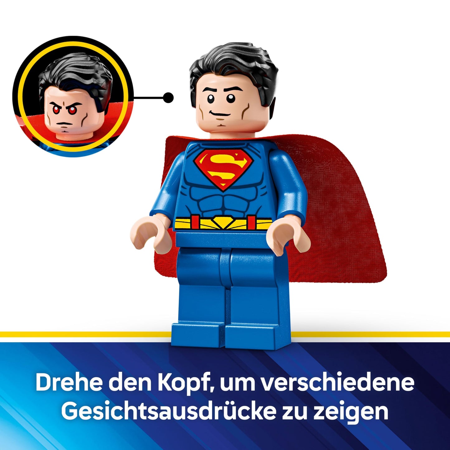 LEGO DC Superman Mech vs. Lex Luthor - superhero toy with 2 minifigures - buildable action figure with movable arms, legs and fingers - gift for boys and girls aged 6 and over 76302