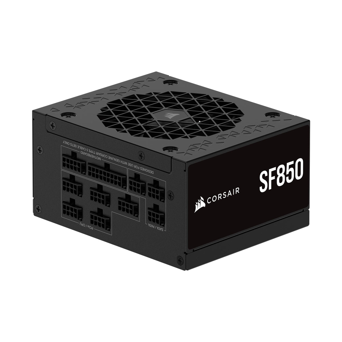 CORSAIR SF850 (2024) Fully Modular Quiet 80 PLUS Platinum ATX Power Supply – ATX 3.1 Compatible – PCIe 5.1 Ready – SFX-to-ATX Bracket Included – Black - CP-9020256-EU