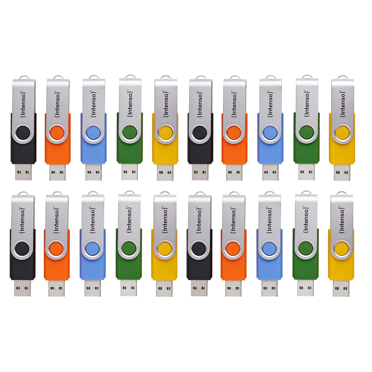 Intenso Basic Line USB 2.0 Stick Set, multicolored, 20x 4GB - 3503552