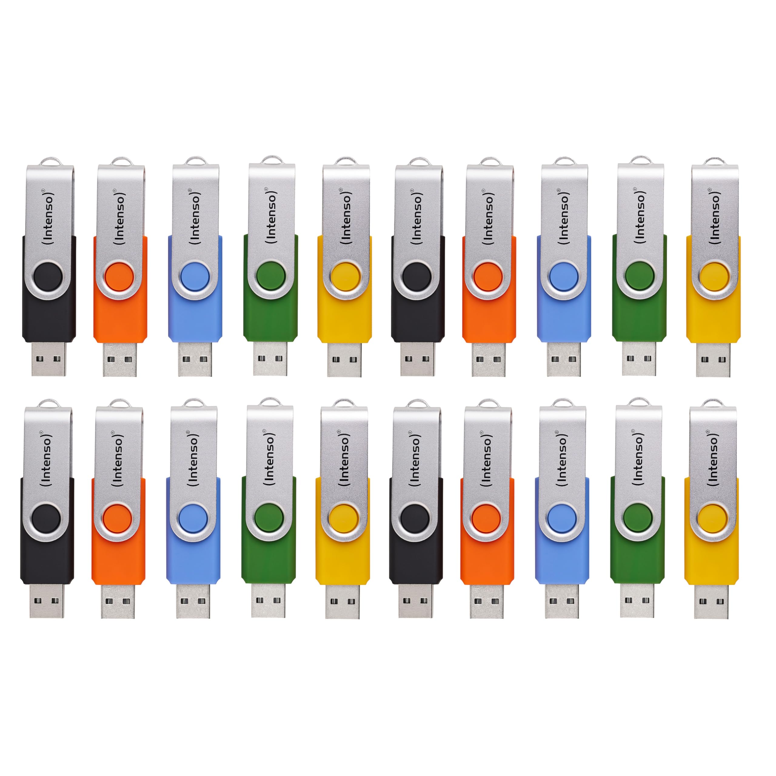 Intenso Basic Line USB 2.0 Stick Set, multicolored, 20x 4GB - 3503552