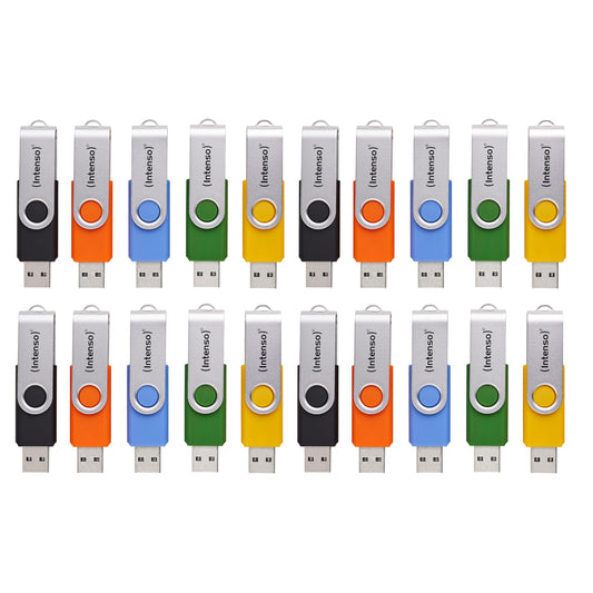 Intenso Basic Line USB 2.0 Stick Set, multicolored, 20x 4GB - 3503552