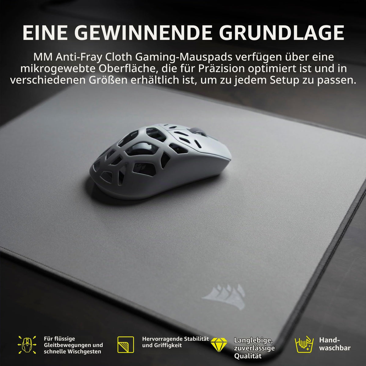 Corsair MM Fray-Resistant Gaming Mouse Pad – XXXL (1220 x 590mm) – Gray - CH-941D0C5-WW
