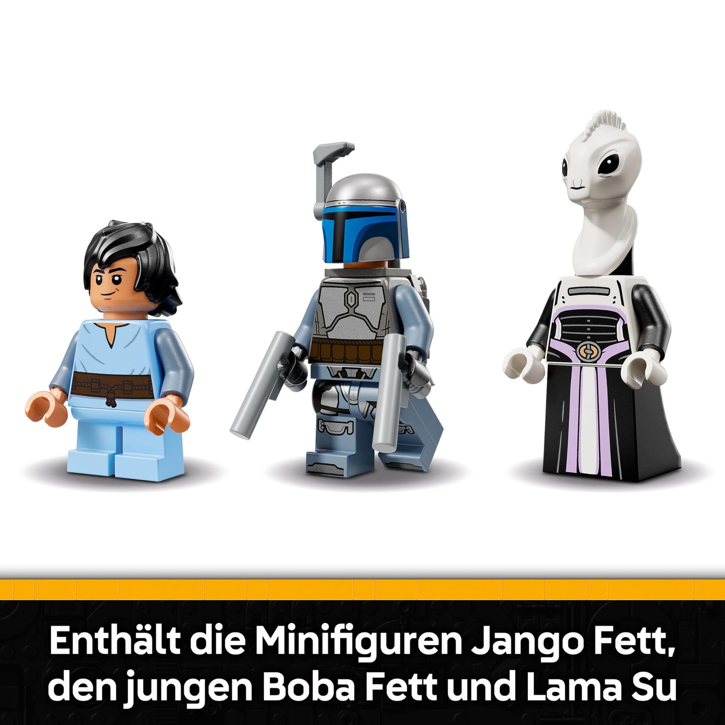 LEGO Star Wars: Attack of the Clones Jango Fett's starship - toy for boys and girls aged 9 and up - bounty hunter minifigures - creative DIY decoration - gift idea for children - 75433