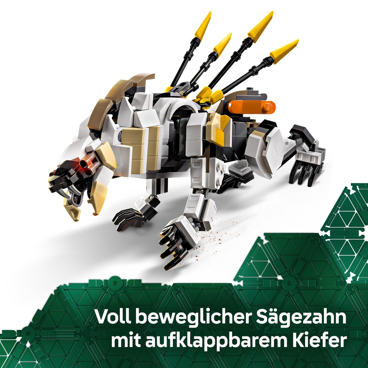 LEGO Horizon Adventures Aloy and Varl vs. Panzerwanderer and Sawtooth, toy with monster machines and minifigures, collectible playset for video game fans, boys and girls aged 9 and up 77037