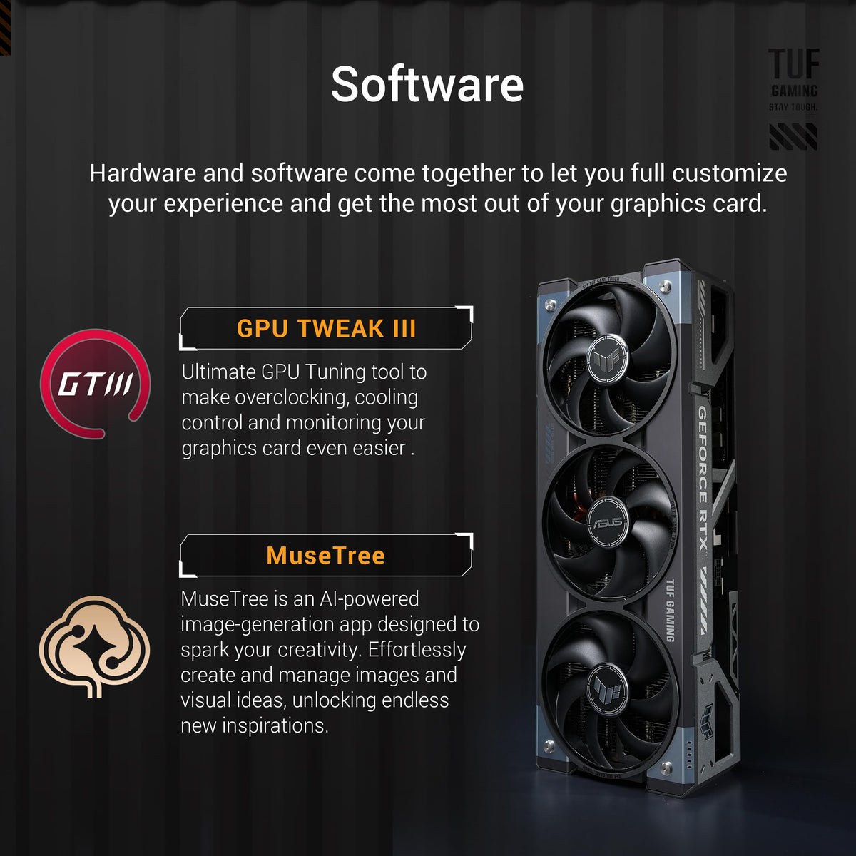 ASUS TUF Gaming GeForce RTX 5080 OC Edition 16GB GDDR7 Gaming Grafică - 90YV0M30-M0NA00