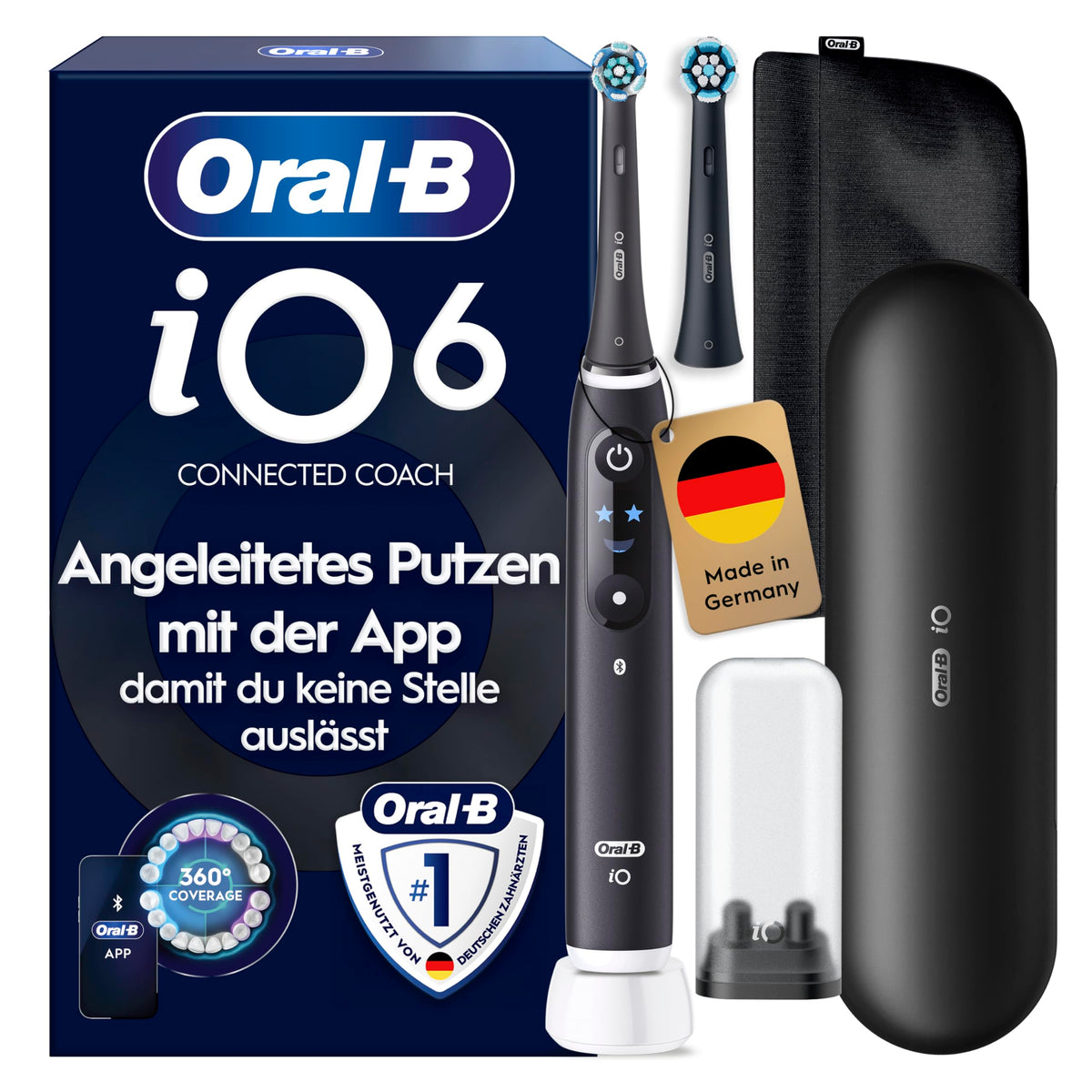 Periuță de dinți electrică Oral-B iO Series 6, Negru - iOM6.2BD6.BDH