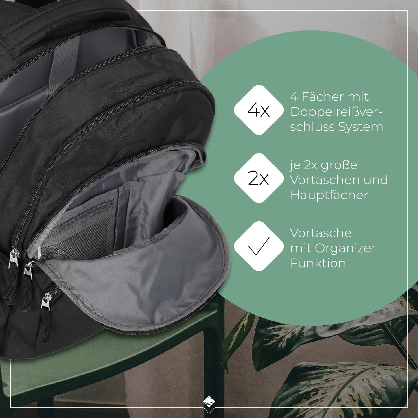 Travelite Basics Backpack - Laptop 15.6 inch, hand luggage, 45 cm, 22 liters - 096308-01