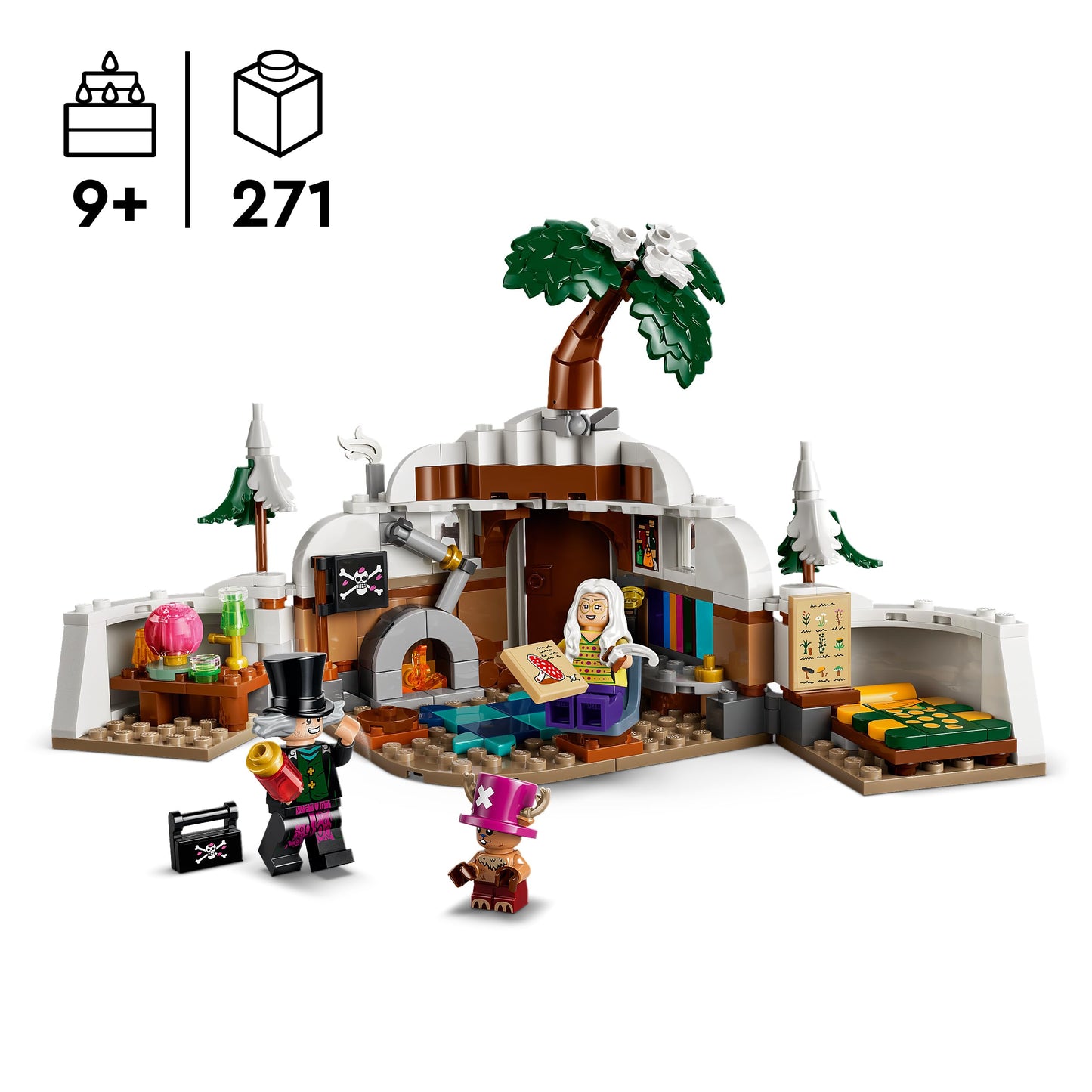 LEGO ONE PIECE Doc Bader's Hideout - collectible toy with 3 minifigures including Tony Tony Chopper - children's room decoration and gift for boys, girls and fans aged 9 and over - 75641