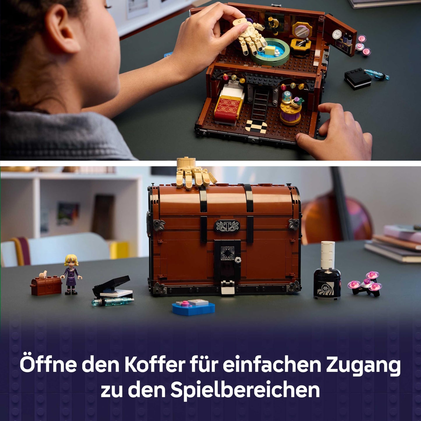 LEGO Wednesday - The Ice-Cold Hand's Apartment - Building toy with Enid minifigure, little hand figure & accessories - Playset gift for girls, boys & series fans aged 12 and over - 76785