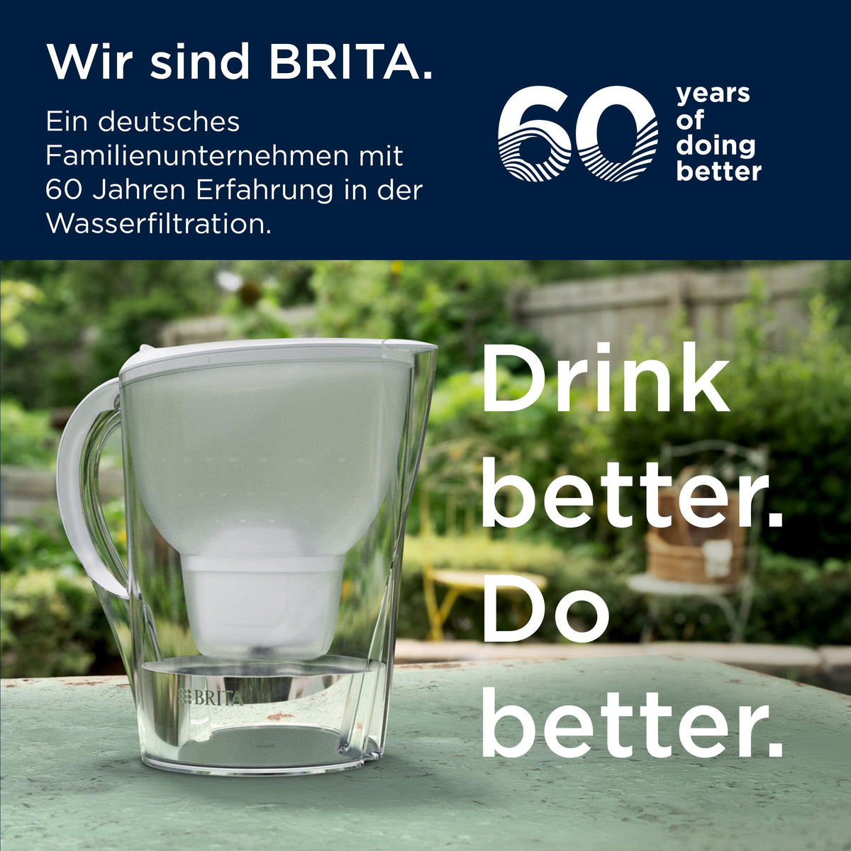 BRITA Water Filter Pitcher MAXTRA Marella XL, 1x Pure Performance Cartridge - 1052420