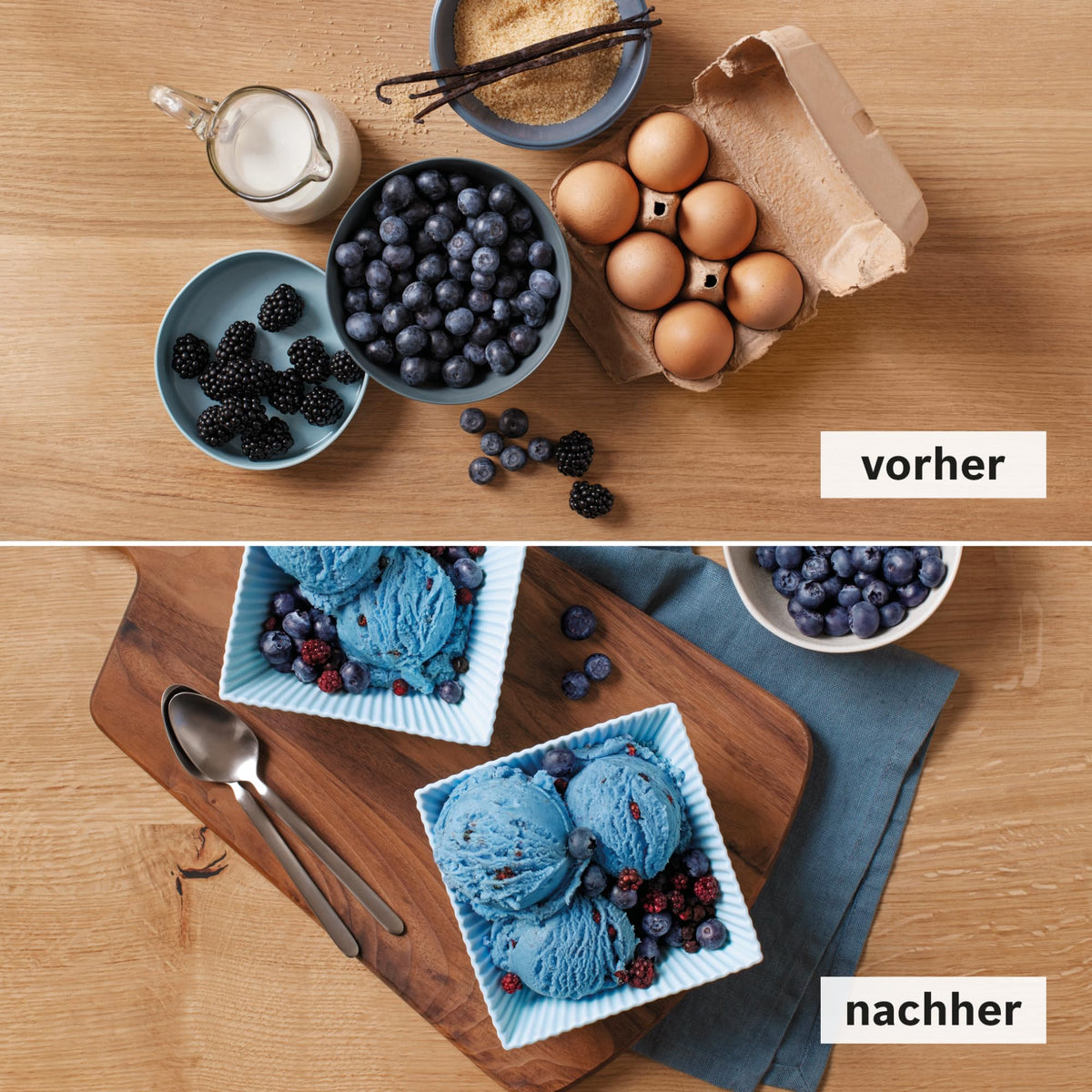 Bosch Ice Cream Maker MUZ5EB2, accessory compatible with Kitchen Machine Series 4, 550ml, homemade ice cream, sorbet, frozen yogurt, ice cream machine
