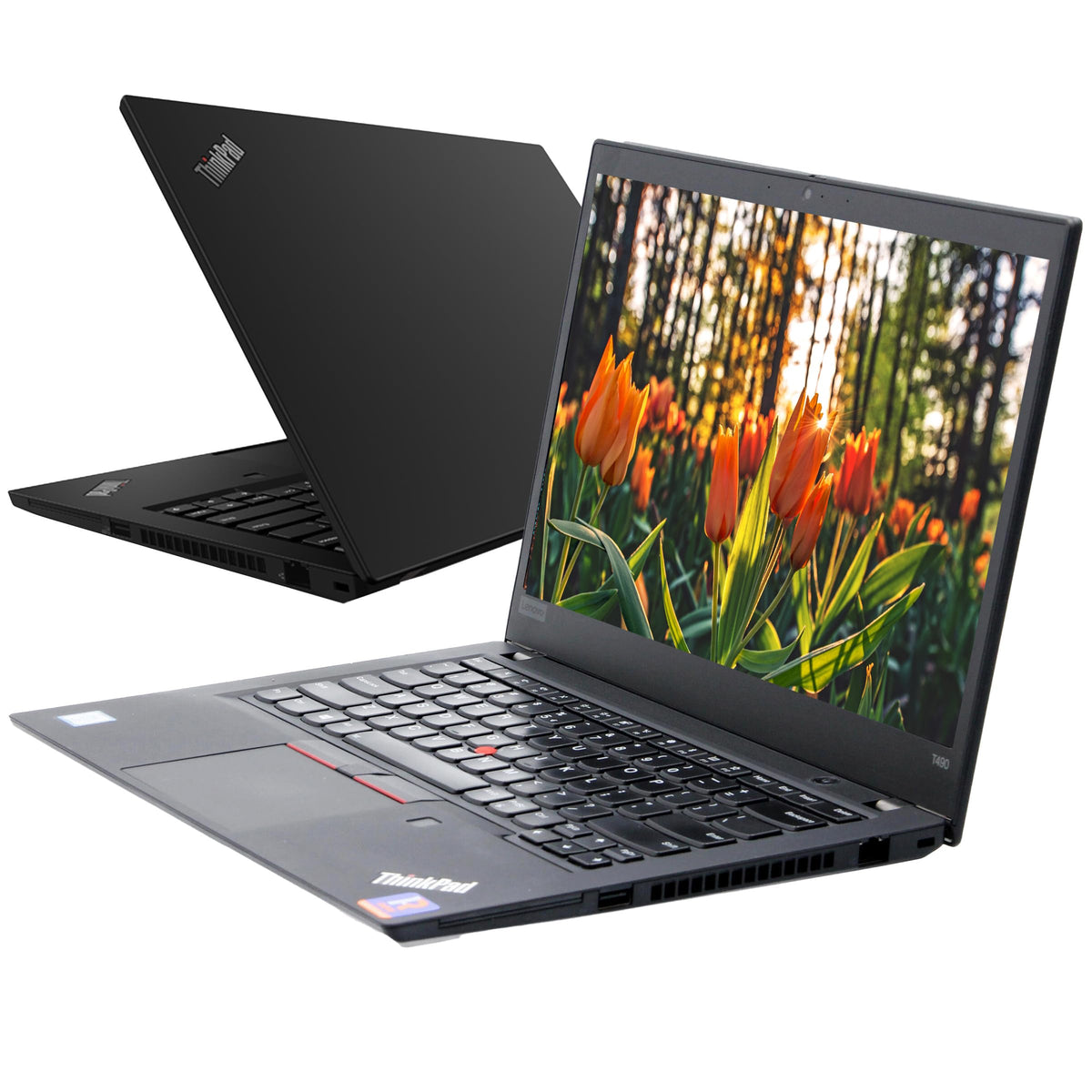 Lenovo Thinkpad T490 Laptop de afaceri, 14 inch HD (1366x768), Intel Core i5-8265U, 16GB RAM, 512GB SSD, tastatură QWERTY, Windows 11 Pro (recondiționat)