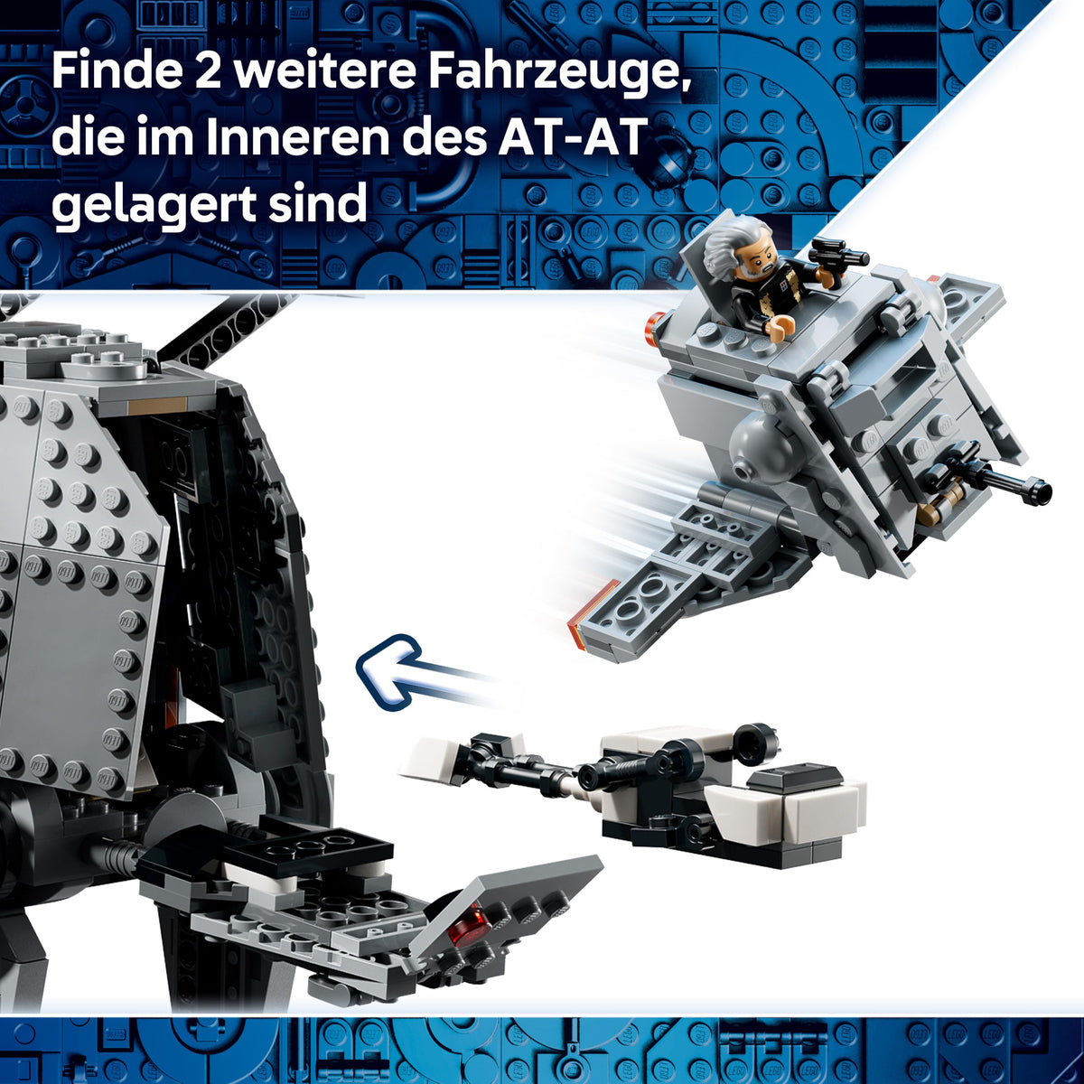 LEGO Star Wars 75454 AT-AT of the Remnant Empire with INT-4 toys - The Mandalorian and Grogu figures with shuttle, speeder bike, 6 minifigures & 1 figure - gift for boys and fans aged 10 and over