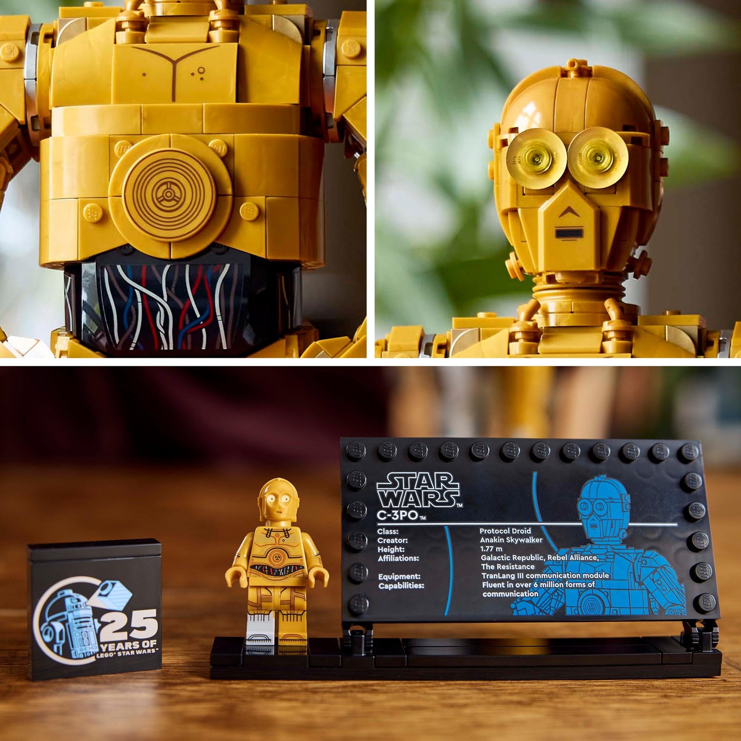 LEGO Star Wars Droid Bundle - Includes C-3PO (75398) and R2-D2 (75379) sets of figures - Building sets for display - Birthday gift for fans