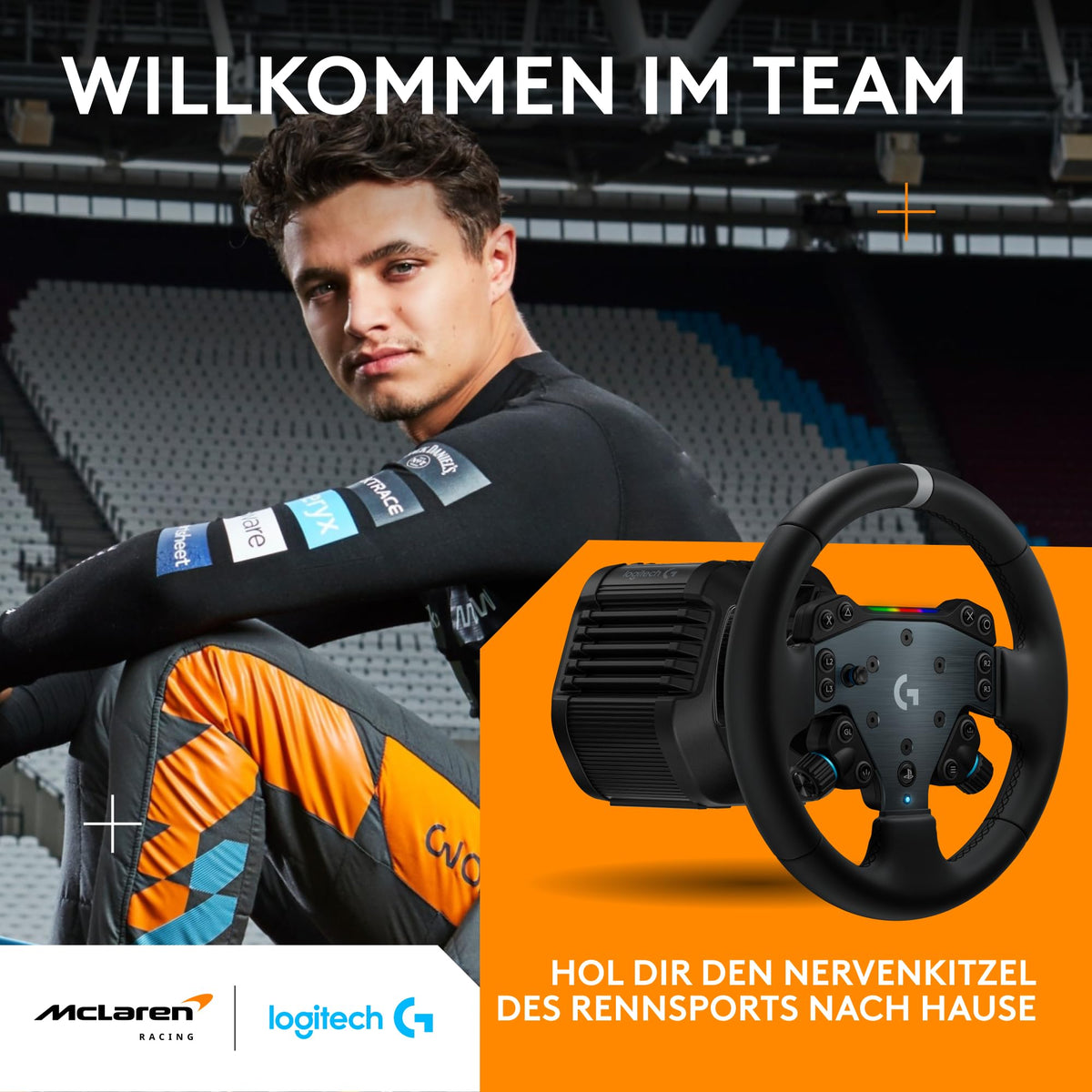 Logitech G RS50 System, 3-piece Sim Racing Wheel Setup - 991-000588