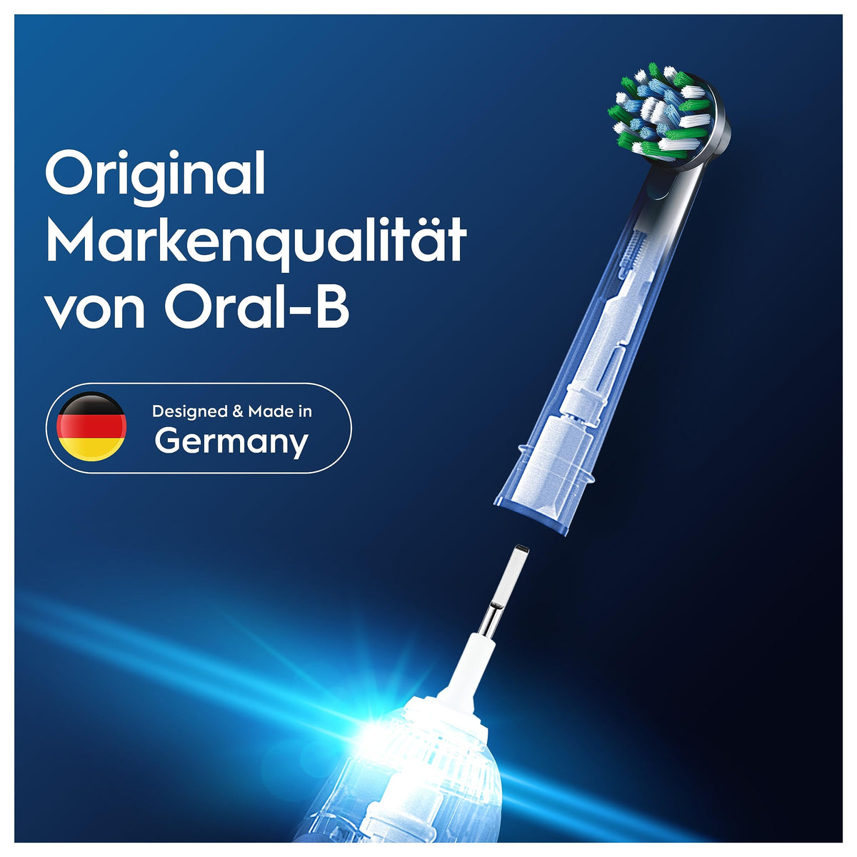 Oral-B Replacement Brush Heads PRO CrossAction, Black, 16 Pieces - 8006530033336