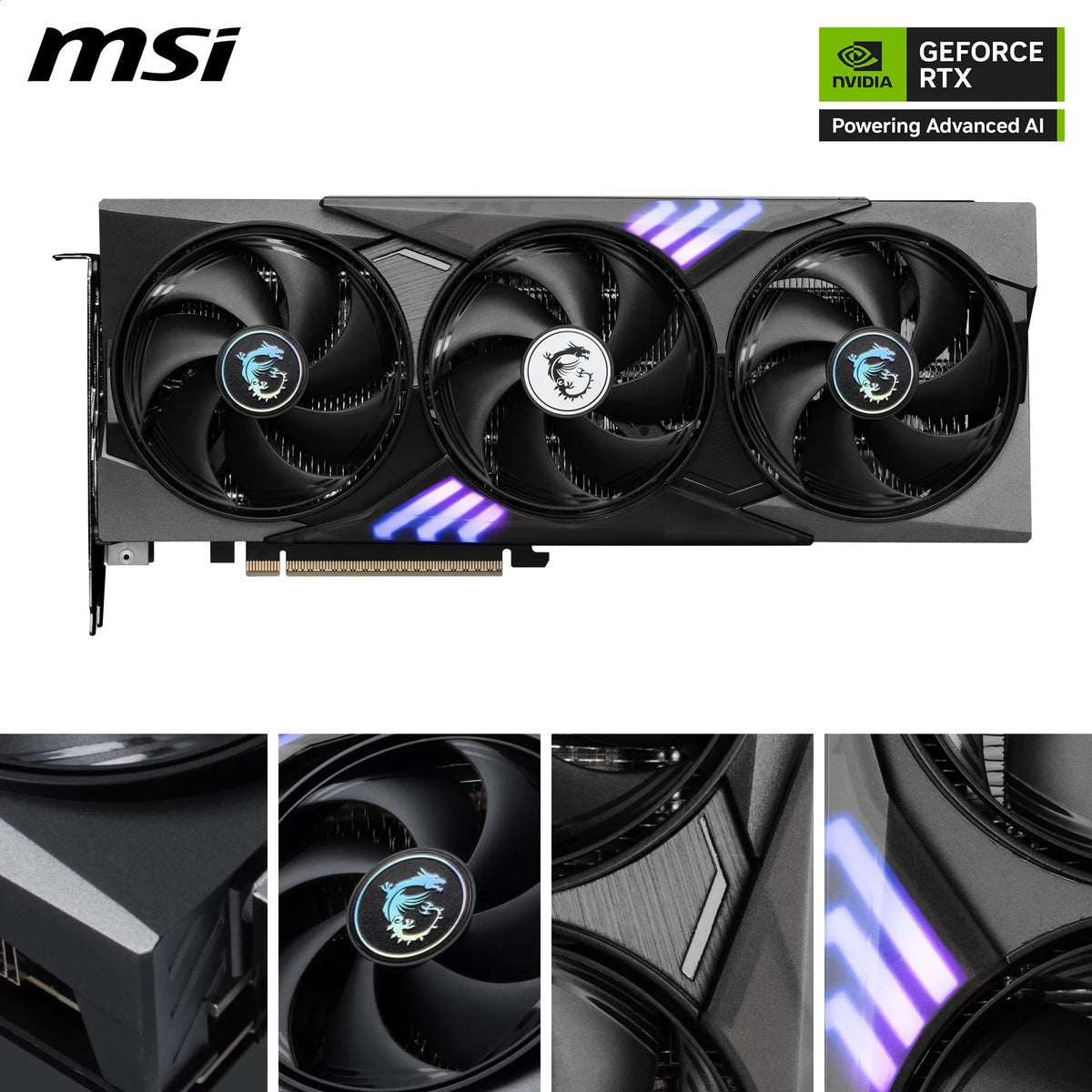 MSI GeForce RTX 5060 Ti 16G Gaming Trio OC - 16GB GDDR7 (28Gbps/128-bit), PCIe 5, Boost: 2647 MHz, HDMI 2.1b, DisplayPort 2.1b - V535-001R