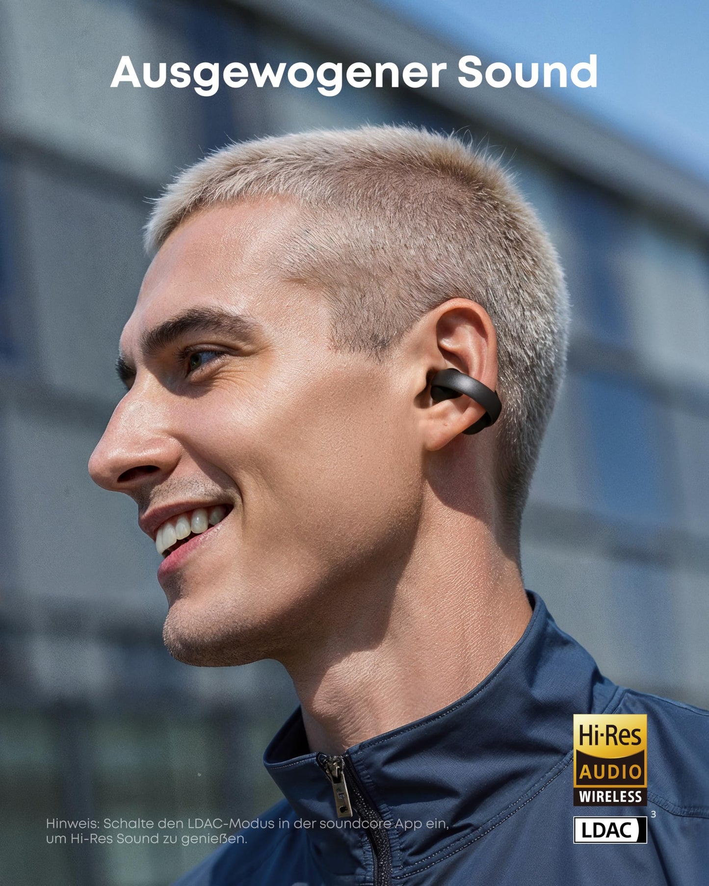 soundcore by Anker AeroClip, open-ear headphones, open-ring design, Hi-Res - A3388