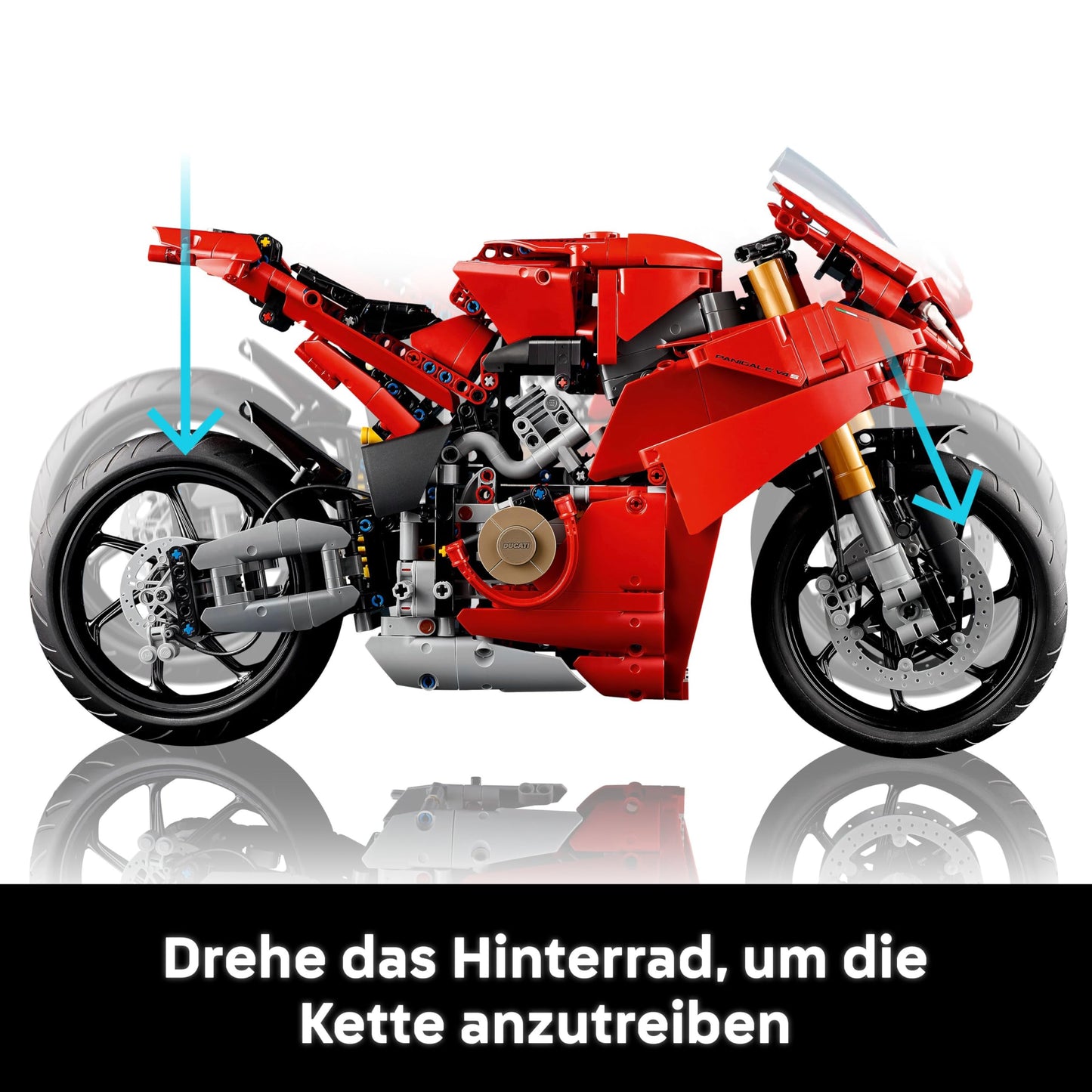 LEGO Technic Ducati Panigale V4 S Motorcycle, Buildable Motorcycle Model, Building Sets for Adults, Men and Women, Ages 18+, Gift Idea for Fans of Ducati and Motorcycles 42202