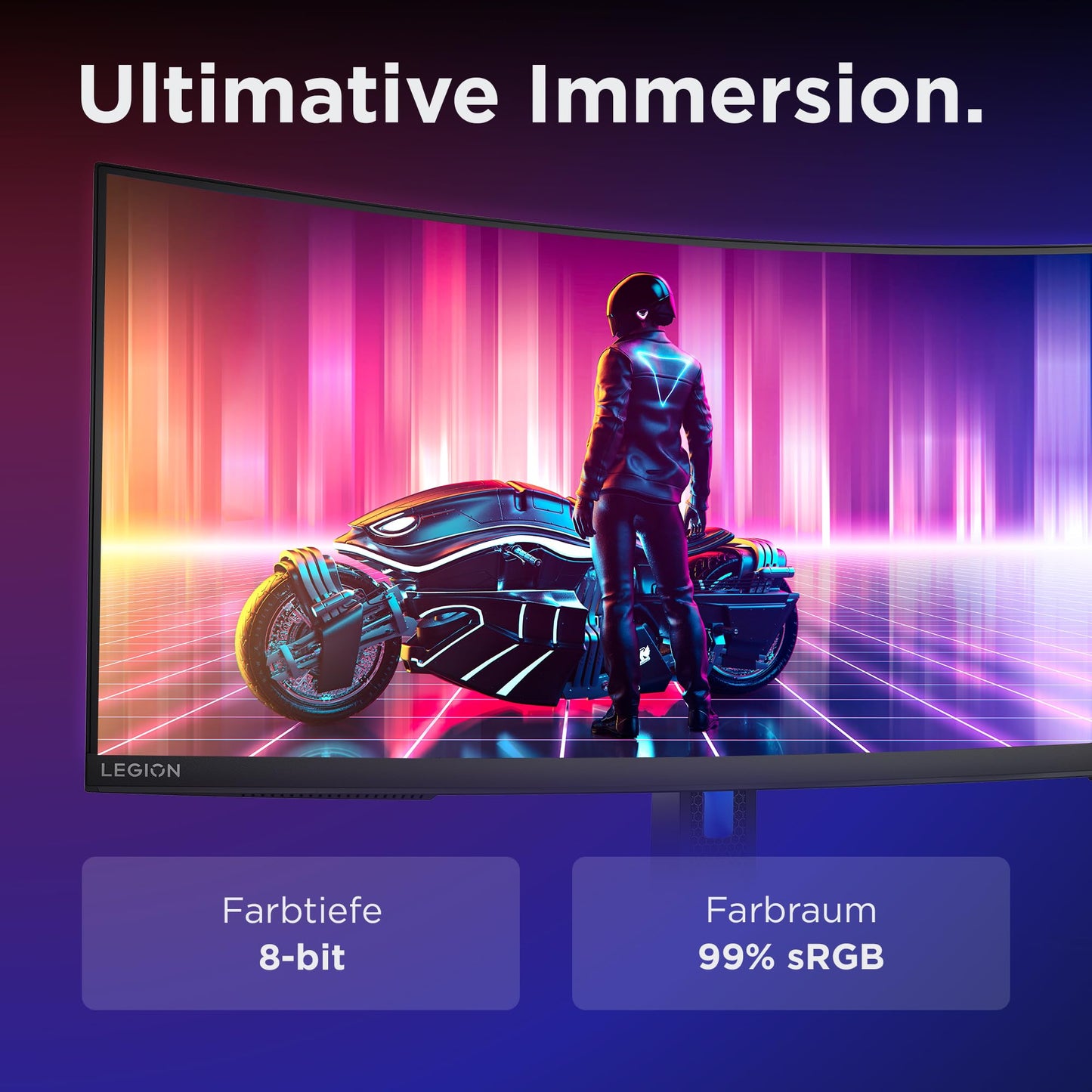 Lenovo Legion R34w-30 | 34" UWQHD Curved Gaming Monitor | 3440x1440 | 180Hz | 350 nits | 0.5ms response time | VA panel | HDMI | DisplayPort | AMD FreeSync Premium | anti-reflective | 8.1kg | black - 67C7GACBEU