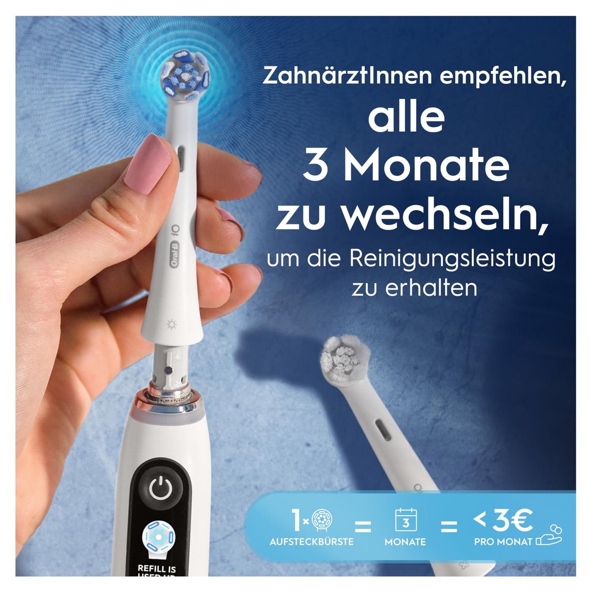 Oral-B iO Perii de schimb curățare ultimativă, alb, 8 bucăți - 4210201434818