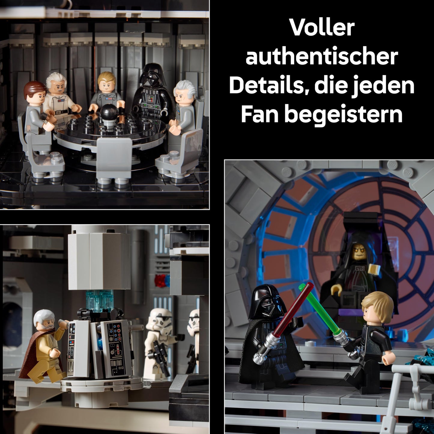LEGO Star Wars Death Star - Building Set for Adults - Interactive UCS Display Model with 36 Minifigures including Luke Skywalker, Han Solo & Darth Vader - Gift for Men, Women and Fans - 75419