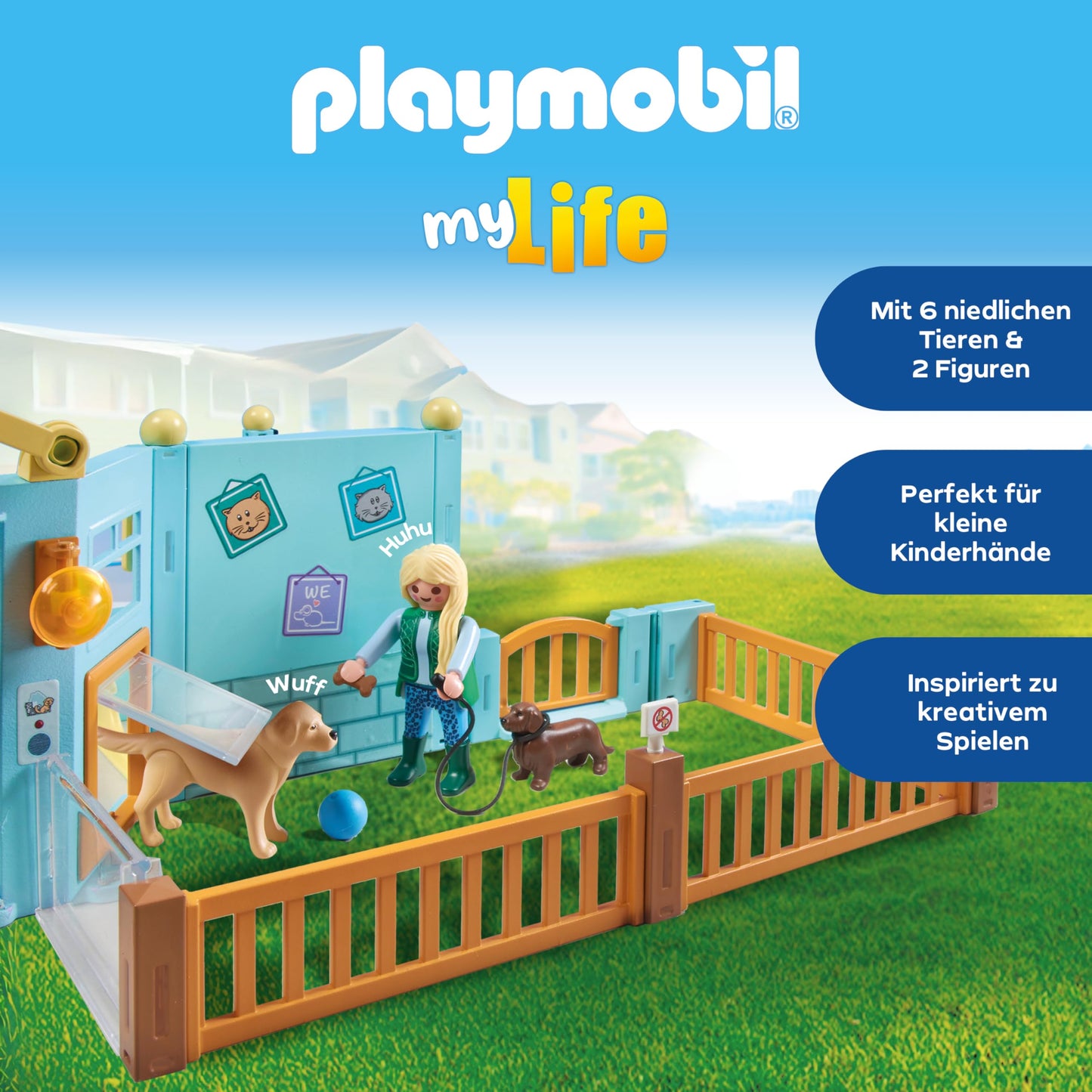PLAYMOBIL | Animal Hotel | Animal toy child | Animal Figures Set | Toys for children aged 4 and over | 71742