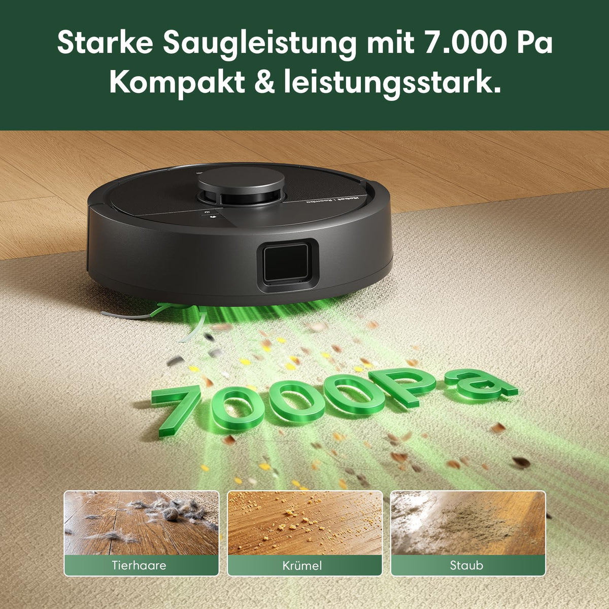 iRobot Roomba Mini Vacuum Robot with Mopping Function, AutoEmpty Base, LiDAR - F155040