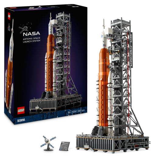 LEGO Icons NASA Artemis Launch Pad Gift Living Room Office Decoration Building Kit for Adults with Orion Space Capsule and Launch Pad Collectible 10341