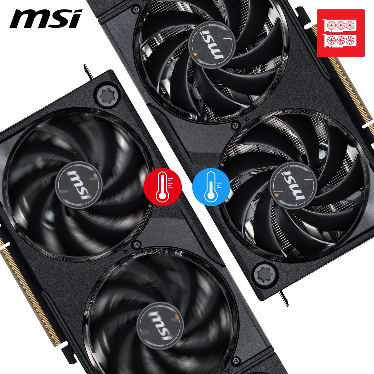 MSI GeForce RTX 5080 16G Shadow 3X OC — 16GB GDDR7 (30Gbps/256-bit), PCIe 5, Boost: 2640 MHz, HDMI 2.1b, DisplayPort 2.1b - V531-003R
