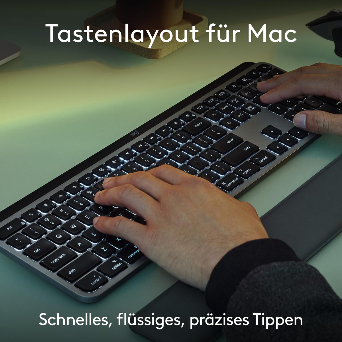 Logitech MX Keys S Combo pentru Mac, tastatură/mouse wireless - 920-012840