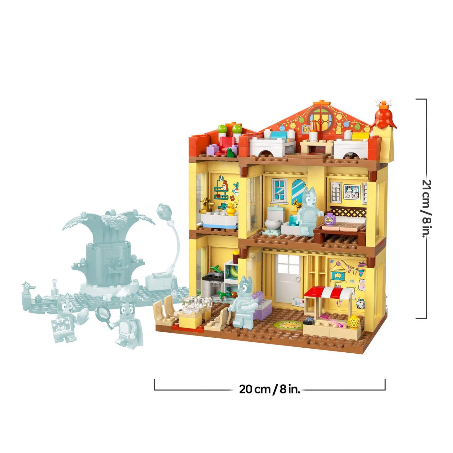 LEGO Bluey: Bluey's House - Modular toy with rooms, garden, 4 minifigures and accessories - Birthday gift for girls and boys aged 4 and up or fans of the TV series - 11203
