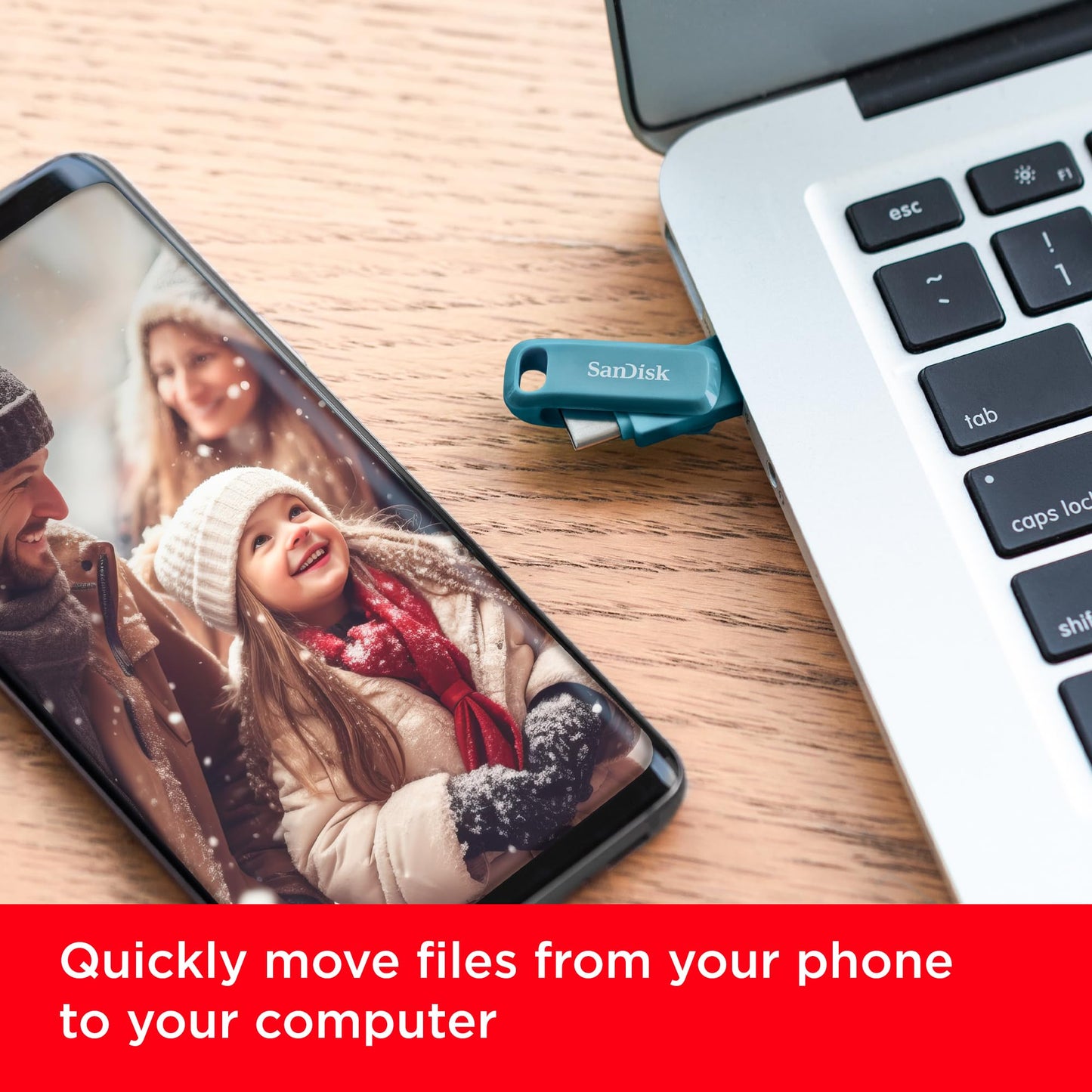 SanDisk Ultra Dual Drive Go USB Type-C 64 GB (Android smartphone memory, USB Type-C port, 150 MB/s reading speed, can be used as a key fob) Navagio Beach - SDDDC3-064G-G46NBB