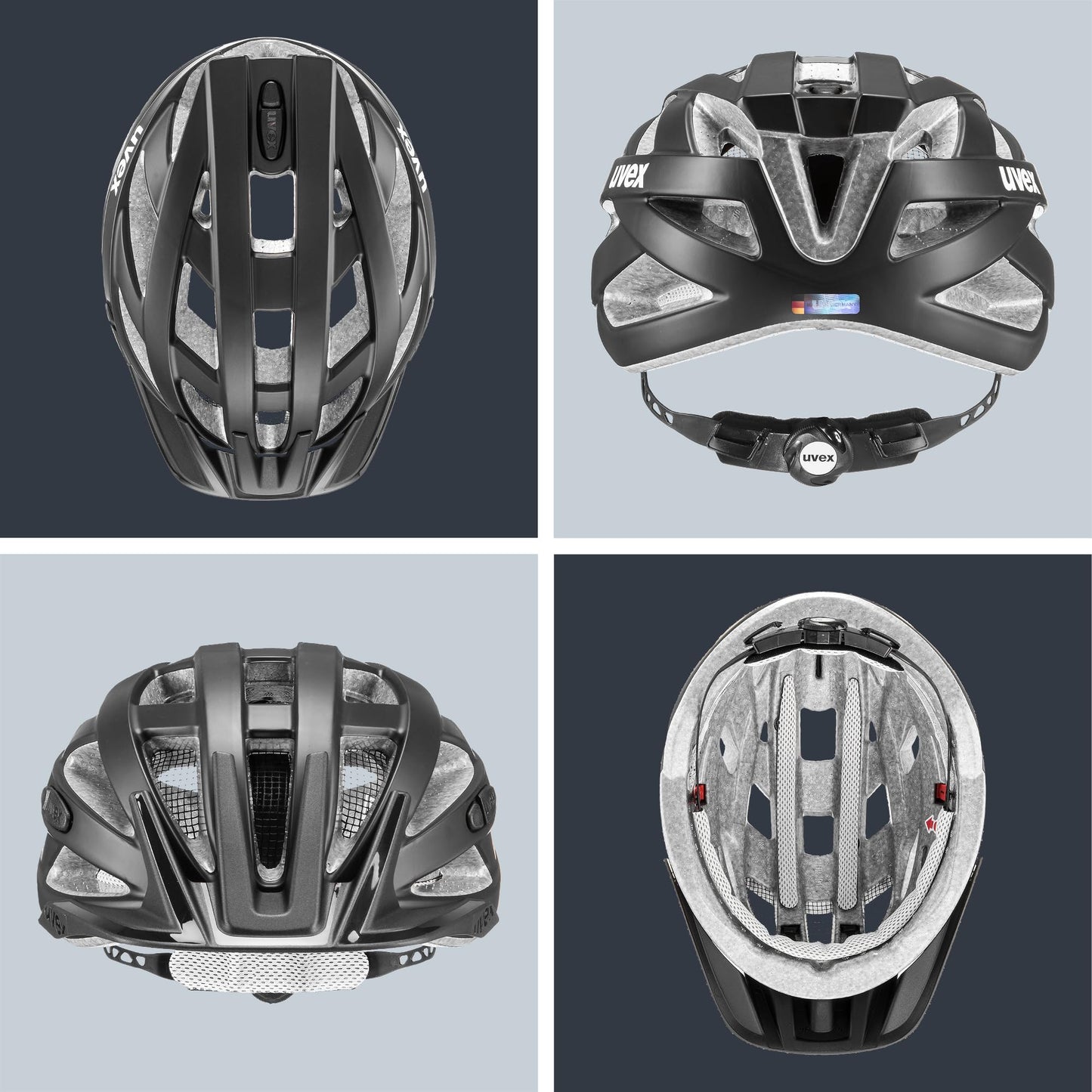 uvex i-vo cc bicycle helmet, black matt, 56-60 cm - S4104230817
