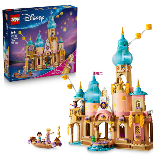 LEGO ǀ Disney Princess Rapunzel's Castle - exhibition model with 4 mini dolls, Pascal figure and accessories - birthday gift for girls aged 6 and over and fans of Rapunzel - newly released - 43297