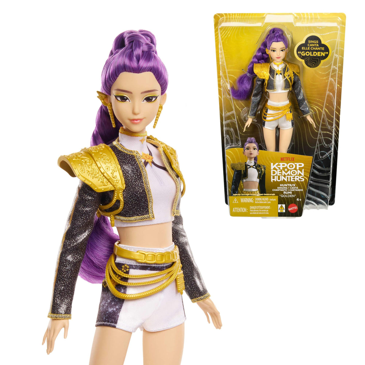Mattel KPop Demon Hunters HUNTR/X Rumi „Golden“ Singpuppe - JRN40