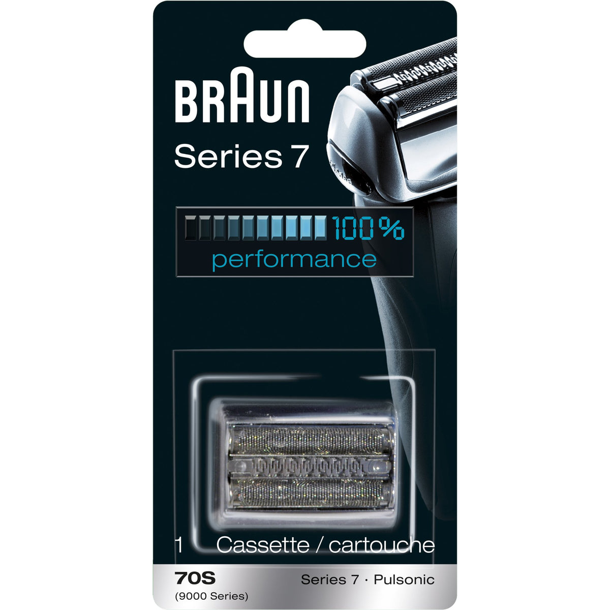 Braun Series 7 70S Shaver Head Replacement for Electric Shaver, Silver - av2023