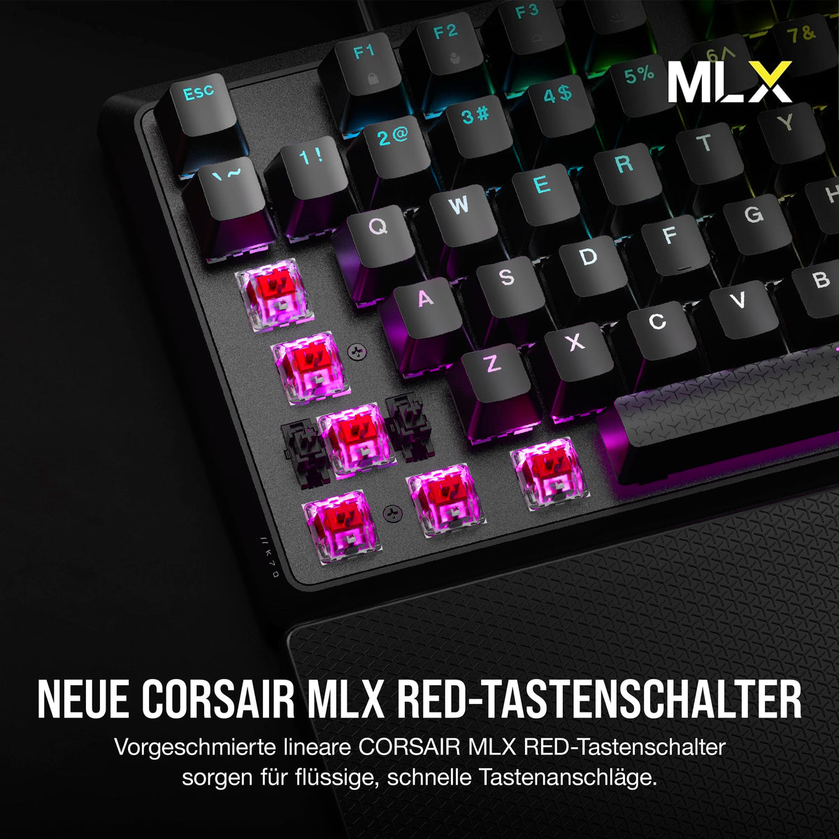Corsair K70 CORE RGB SOCD Tastatur mecanică de gaming – Negru - CH-910981E-DE