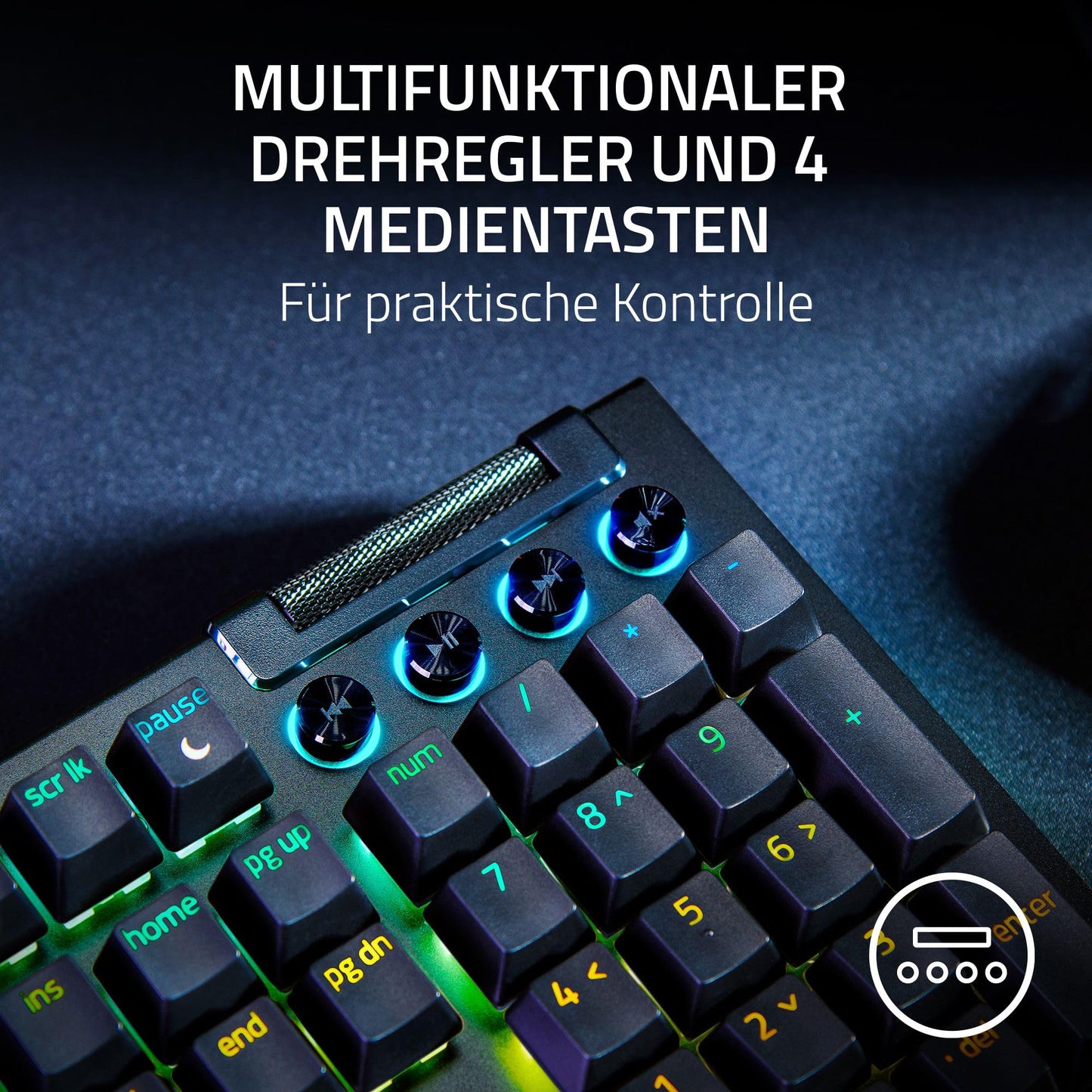 Razer BlackWidow V4 Green Switch (RZ03-04690100-R3M1)