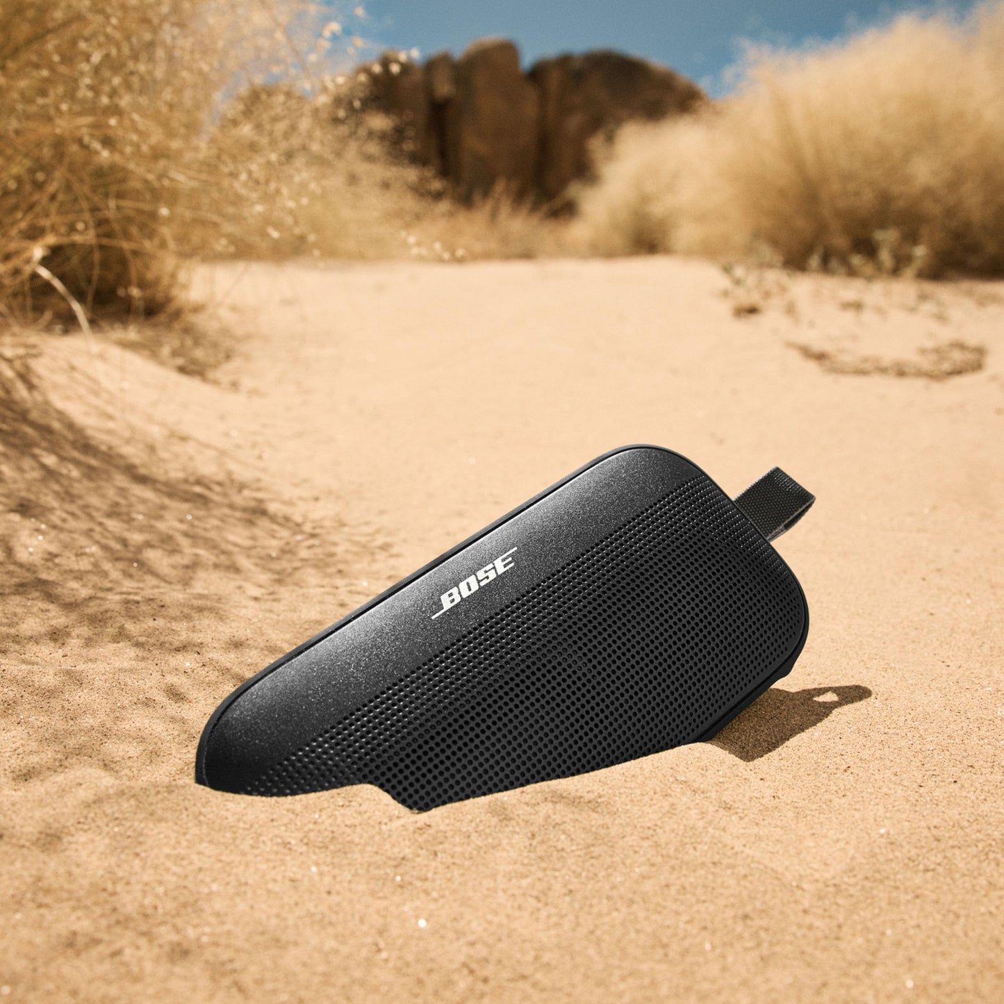 Bose SoundLink Flex SE Portable Bluetooth Speaker (2nd Gen.), Portable Outdoor Speaker, Waterproof & Dustproof, with Lifelike Sound, Without Microphone, Up to 12 Hour Battery Life, Black - 898453-0110