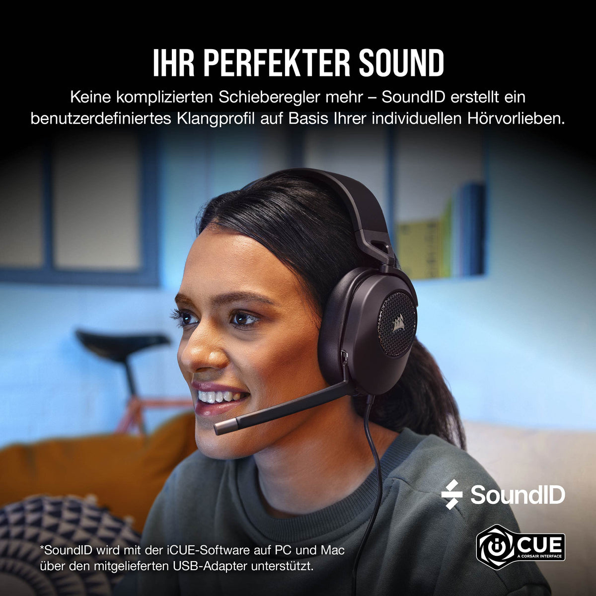 Corsair HS65 Surround Gaming-Headset - Negru - CA-9011270-EU