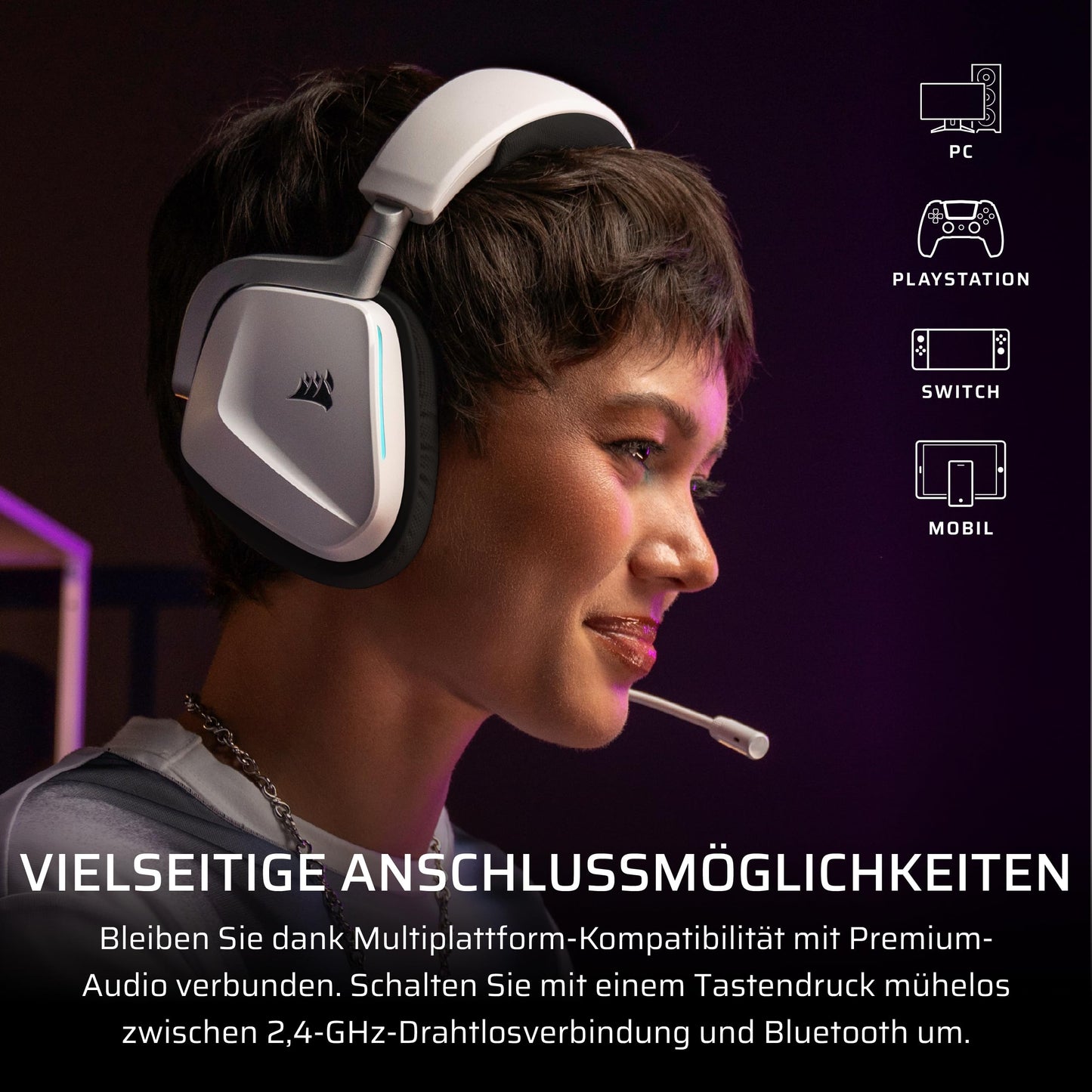 Corsair Void v2 Wireless Gaming Headset with Bluetooth - Dual Tone - CA-9011393-WW