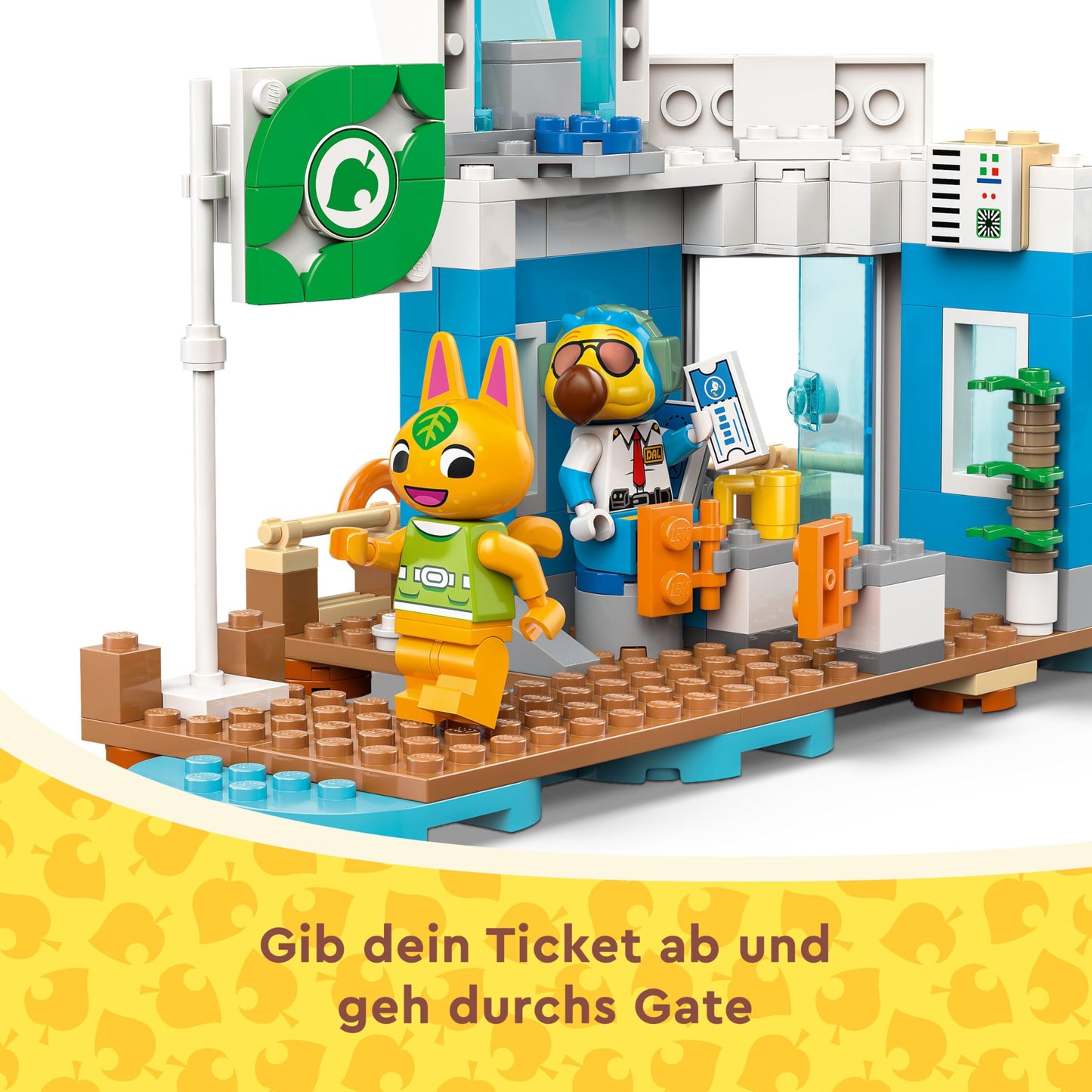 LEGO Animal Crossing Fly with Dodo Airlines Video Game Playset Airport Toy Seaplane and Pilot Minifigure Gift for Girls and Boys Ages 7+ 77051