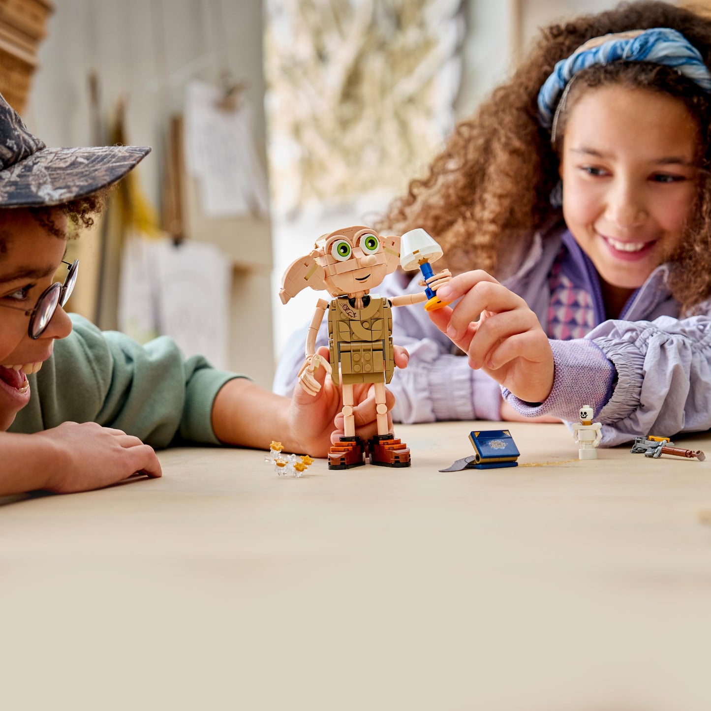 LEGO Harry Potter Dobby, the Free Elf toy - model building that can be converted into a Kreacher figure - DIY children's room decoration - gift for girls, boys and fans aged 8 and over - 76469