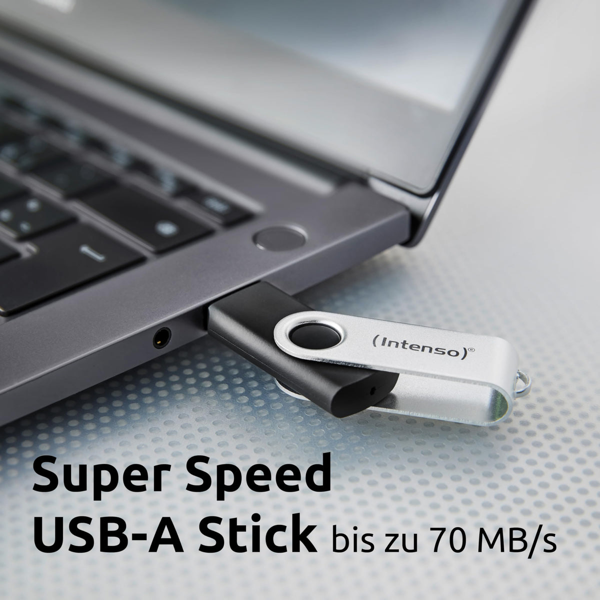 Intenso Office Line 256 GB USB-A 3.2 Gen 1x1 Stick, Silver-Black - 3543492