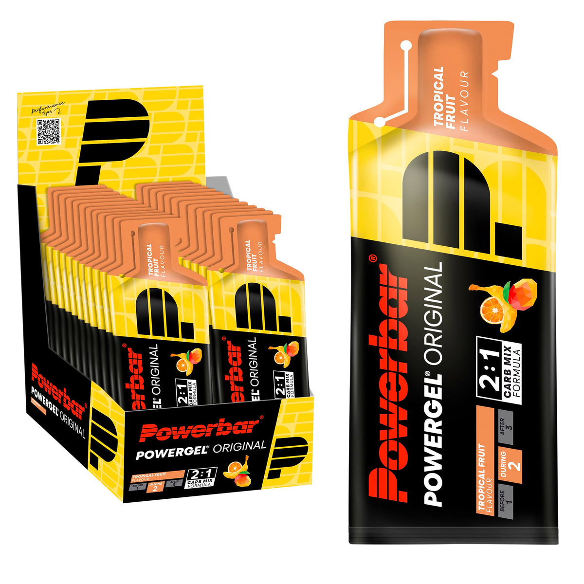 Powerbar PowerGel (24x41g) Tropical Fruit - Energy & Endurance - Energy Gel - 22010800