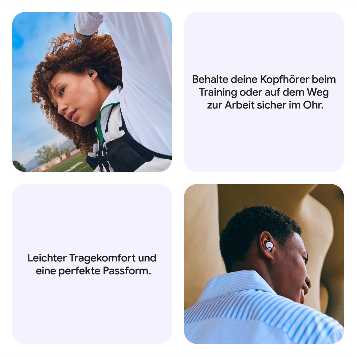 Google Pixel Buds 2a – Wireless headphones with active noise cancellation – Lightweight and comfortable – Water-resistant – Bluetooth compatible – Berry - GA09845-EU