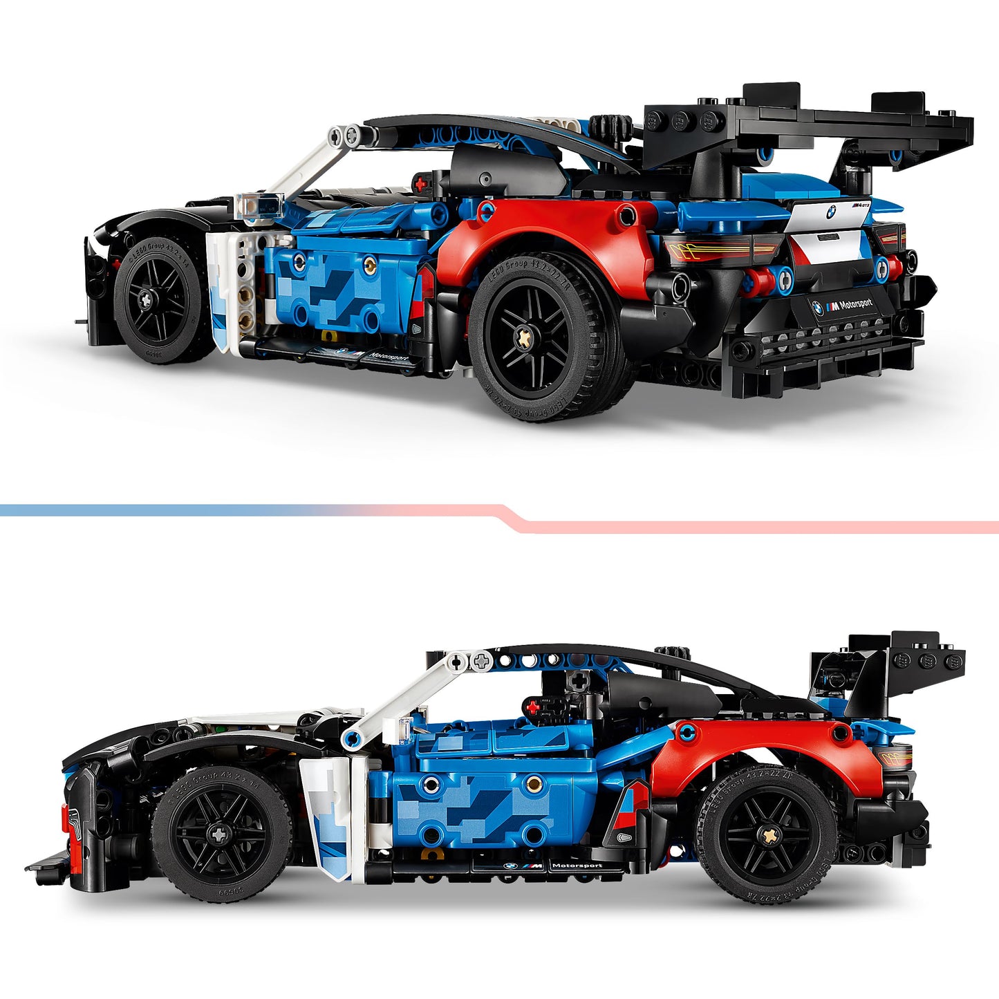 LEGO Technic BMW M4 GT3 EVO racing car - model kit with V6 engine, steering and opening doors - gaming gift for boys aged 11 and over & young motorsport fans - 42226