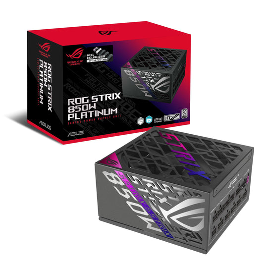 ASUS ROG Strix 850W Platinum Equalizer ATX Gaming Power Supply - 90YE00W8-B0NA00