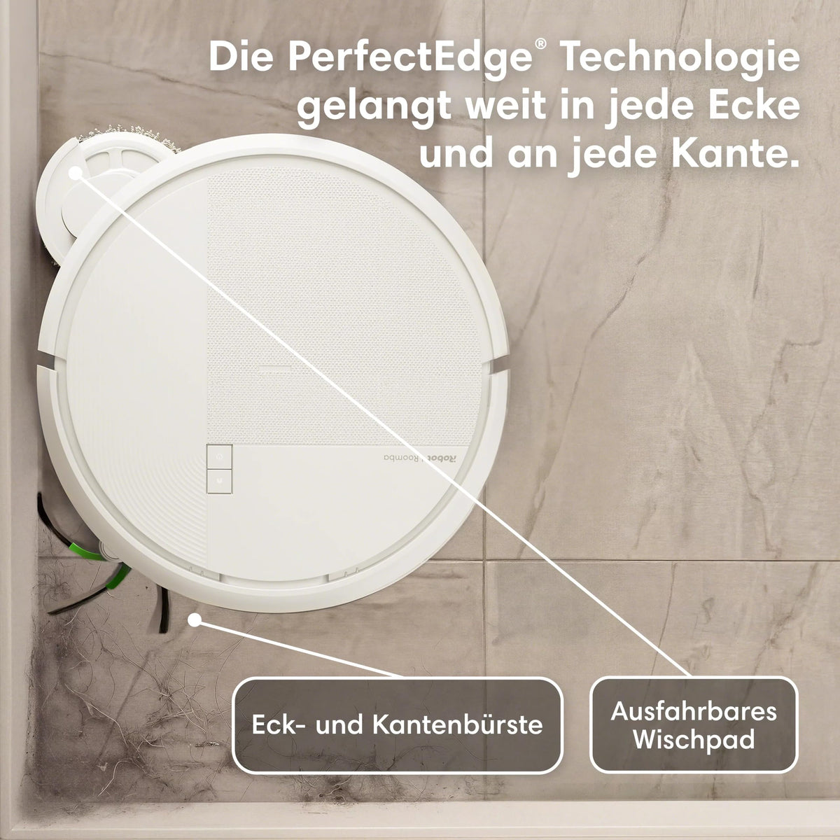 iRobot Roomba® Plus 575 Combo Robot + AutoWash™ Dock, 25Kpa, multifunctional dock, washes and dries the mopping pads at high temperature, Clearview LiDAR + camera, self-emptying, black - R285240